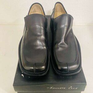 NEW Kenneth Cole Men’s Black Leather Loafers – Size 8 / EU 41 – IN BOX